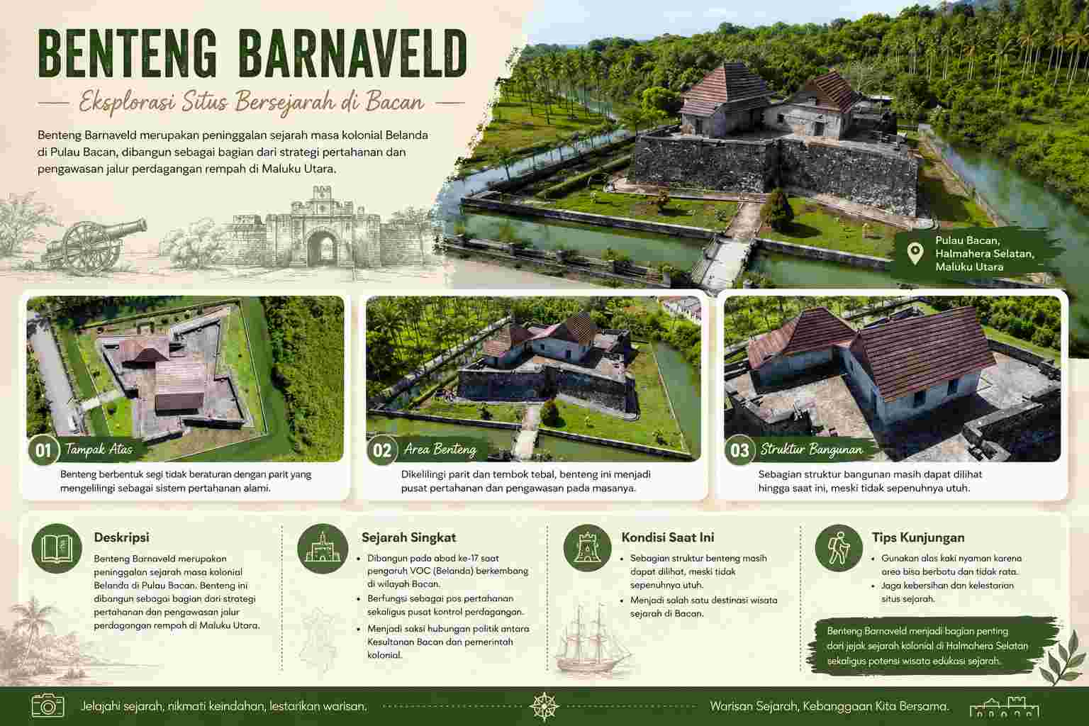 Benteng Barnaveld, Jejak Sejarah Kolonial di Pulau Bacan